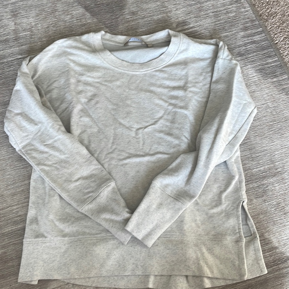 Athleta Grey Crewneck Sweater